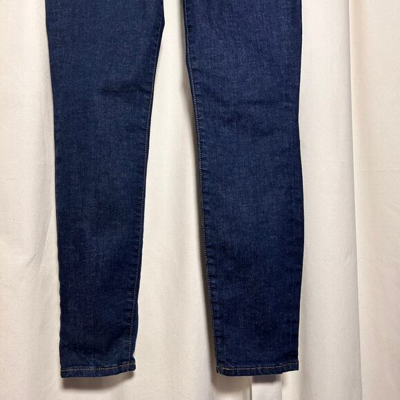 J. Crew 9" High Rise Toothpick Jeans Blue Dark Wash Denim Womens 26 - Picture 7 of 16